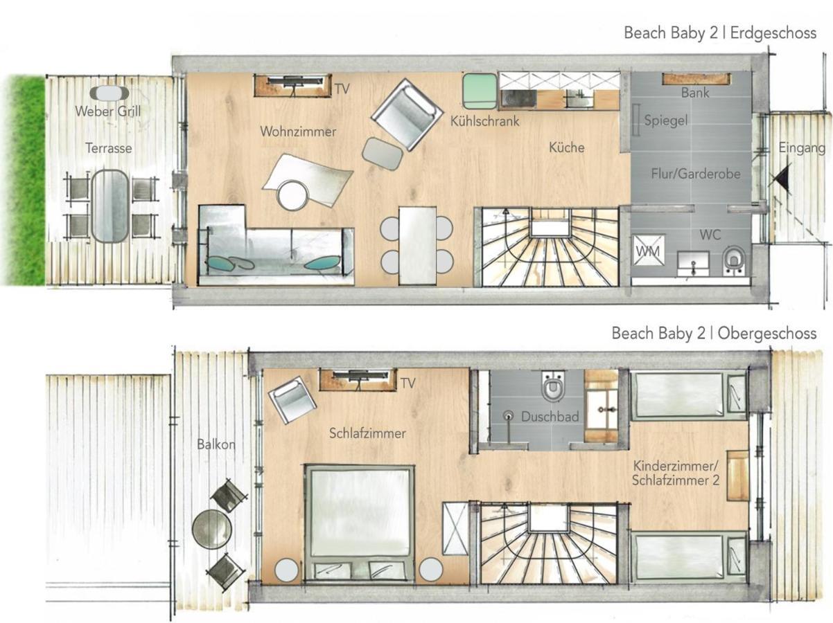 Ferienwohnung Beach Baby 2 Büsum Exteriér fotografie