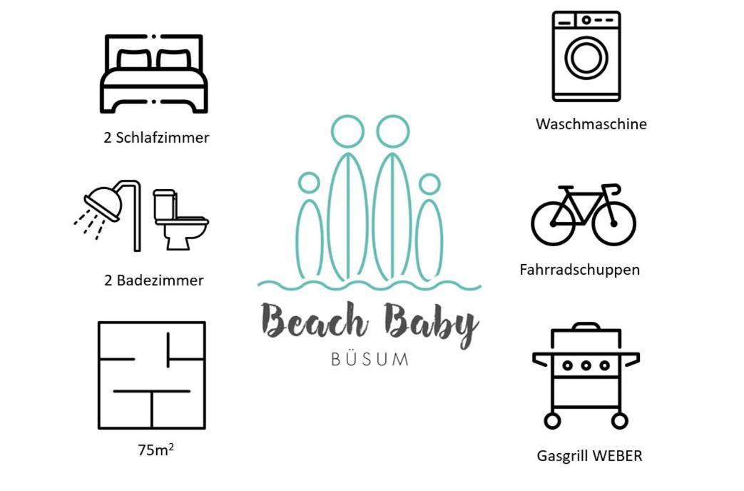 Ferienwohnung Beach Baby 2 Büsum Exteriér fotografie